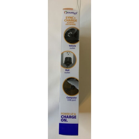 PowerUp Universal USB Sync+Charge Kit Car and Wall Chargers Micro USB 30-Pin NEW - Picture 8 of 8
